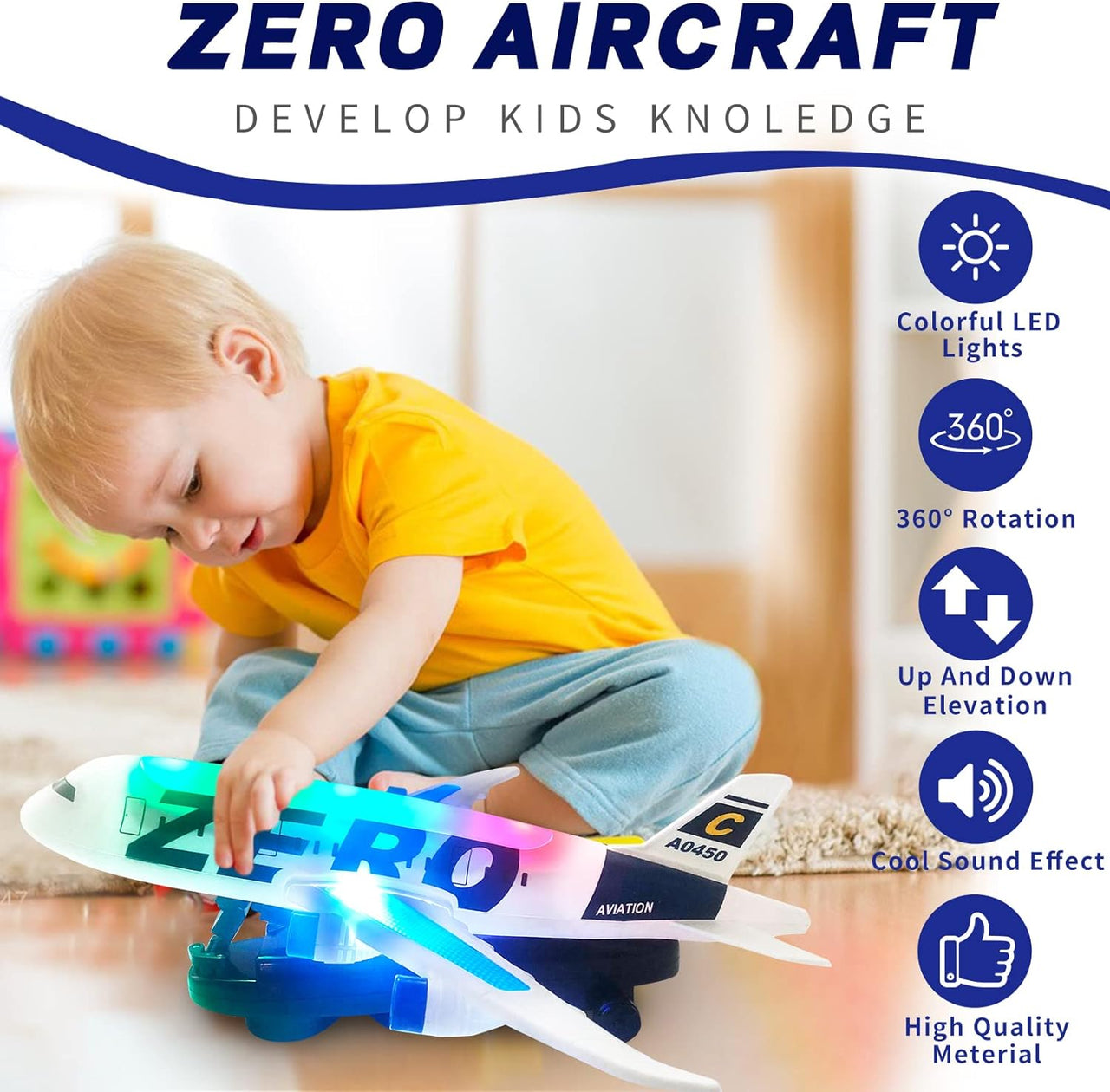 Zero Aircraft Toy With Lights & Sound