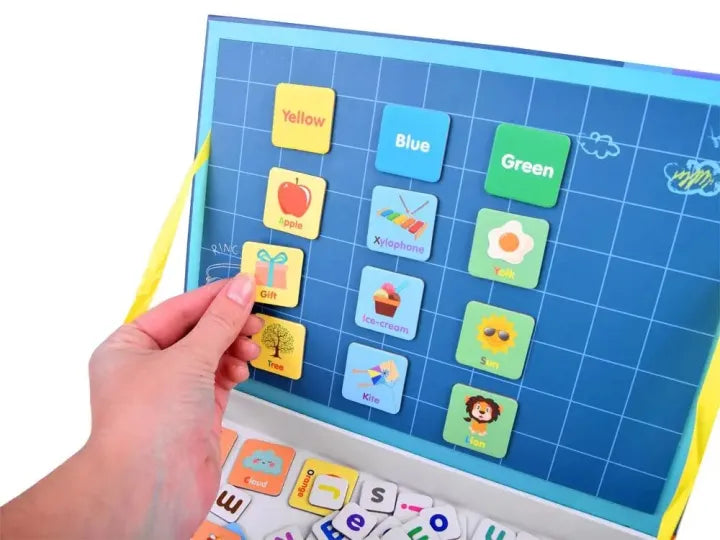 134Pcs English Alphabet Magnetic Puzzle Book