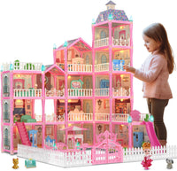 374Pcs L.O.L Villa Doll House Play Set