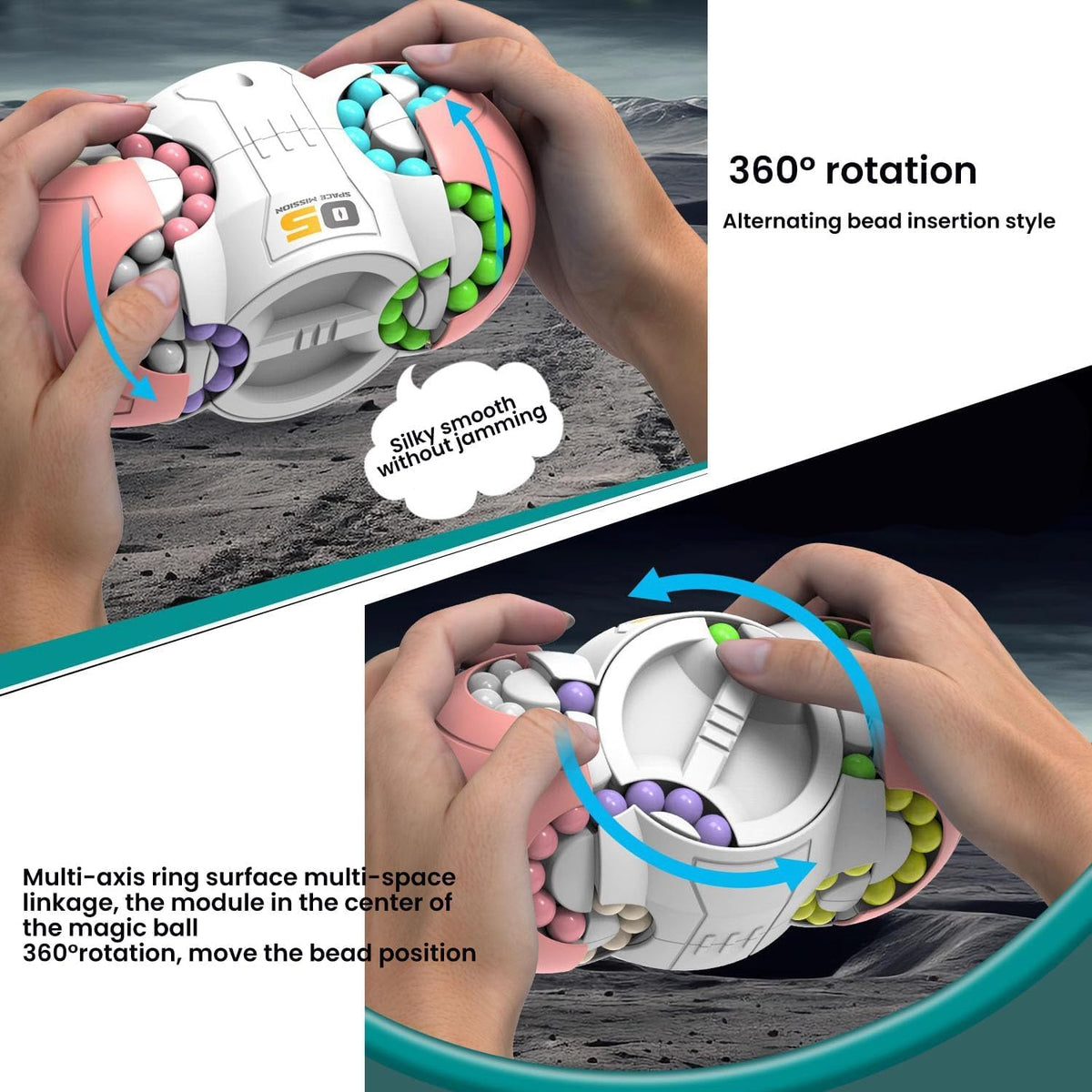 8 Sided Rotating UFO Magic Puzzle Cube