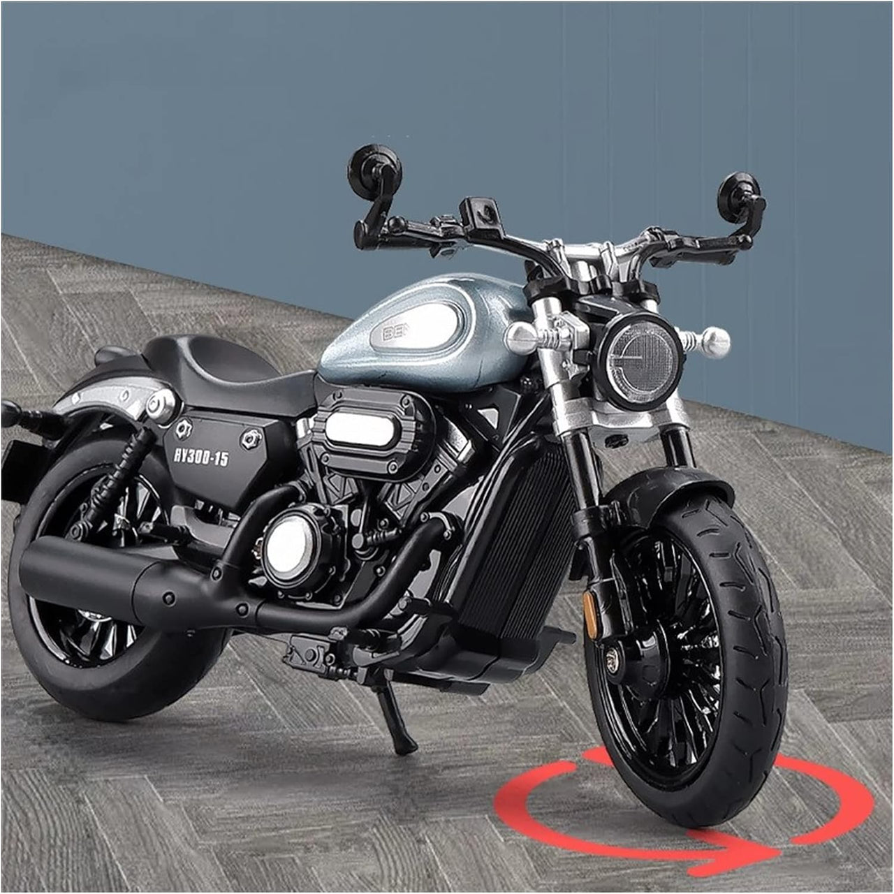 1:12 Diecast BENDA Chinchilla HY300  Model Bike