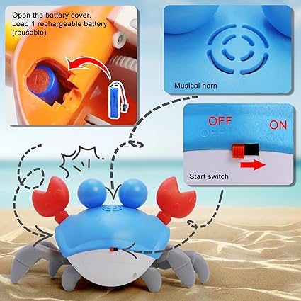 2.4GHz Remote Control Cute Crab With Light & Sound