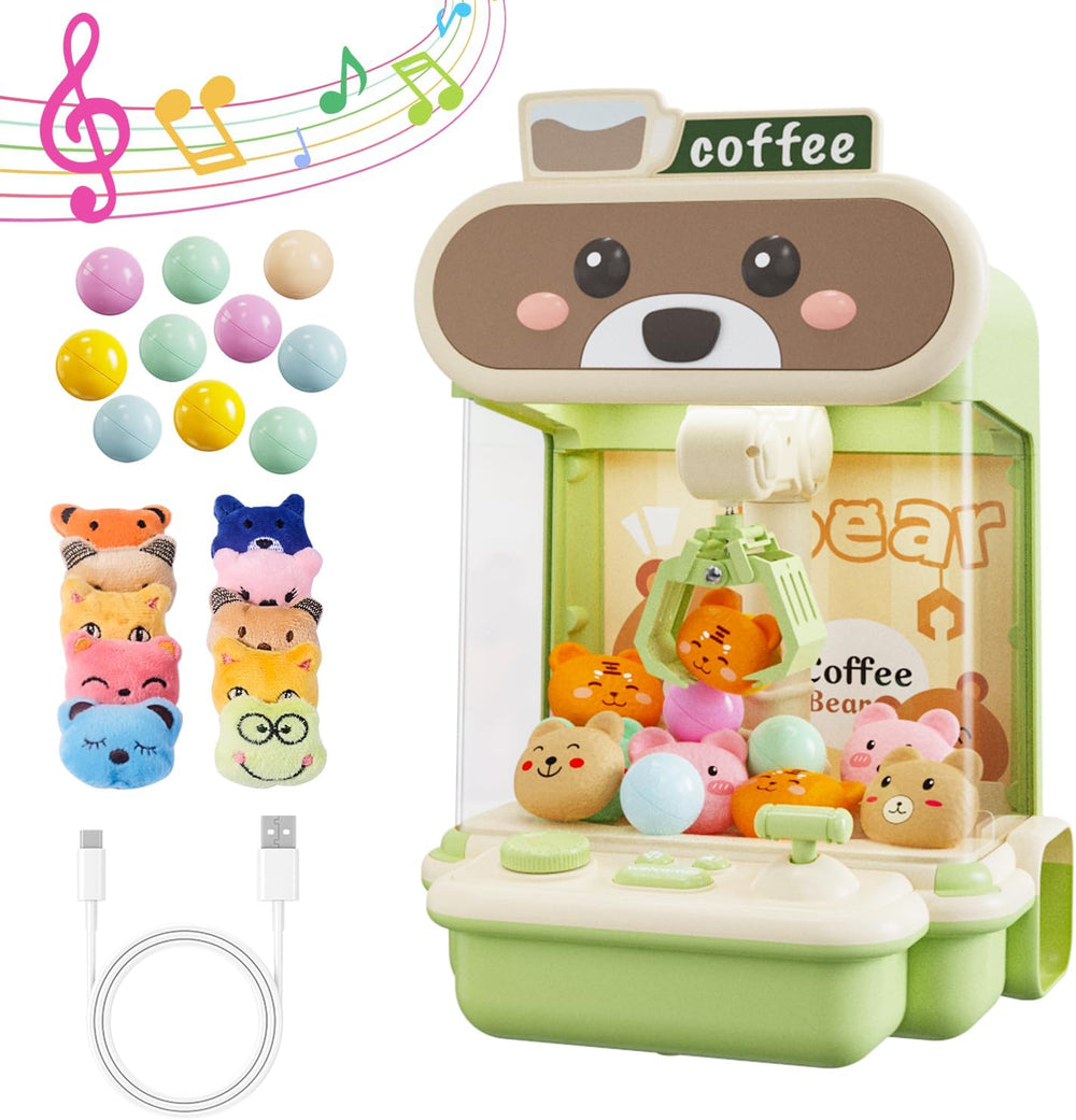 Kids Electric Coffee Bear Claw Machine