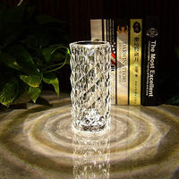 Crystal Table Lamp-USB Charging & Touchable
