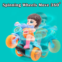 Thumbnail for Electric Girl Riding Stunt Tricycle With Light & Music