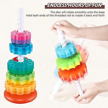 Montessori Rainbow Stacking Tower