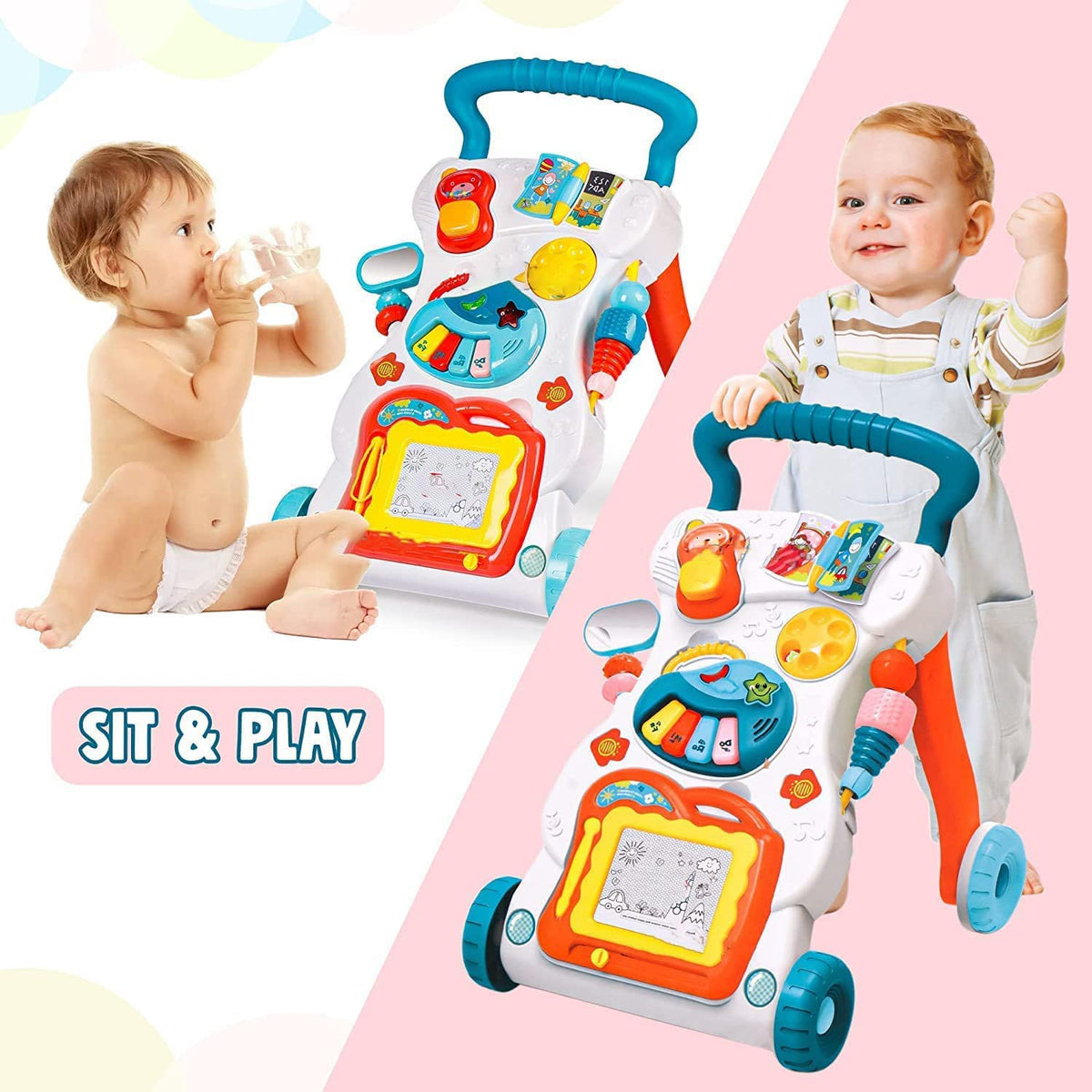 Huanger Musical Walker With Gadgets For Baby