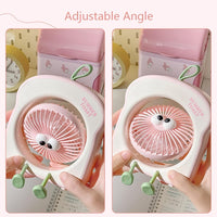 Rechargeable Summer Toast Mini Desktop Fan