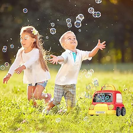 Electric Mini Car Automatic Colorful Bubble Machine