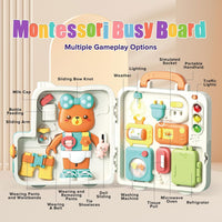 Multi-functional Montessori Puzzle Busy Book