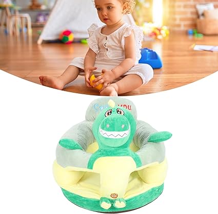 Dinosaur Design Fluffy Plush Sofa Seat For Babies