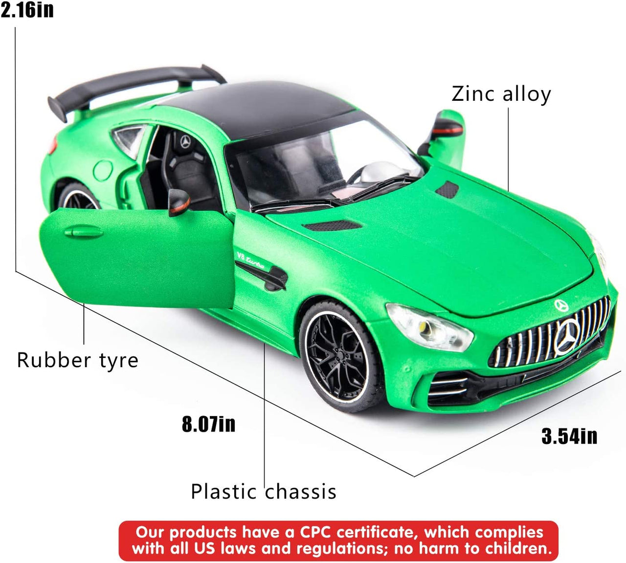 1:24 Diecast Mercedes AMG GTR