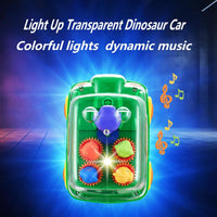 Electric Universal Dinosaur Gear Bus With Light & Music