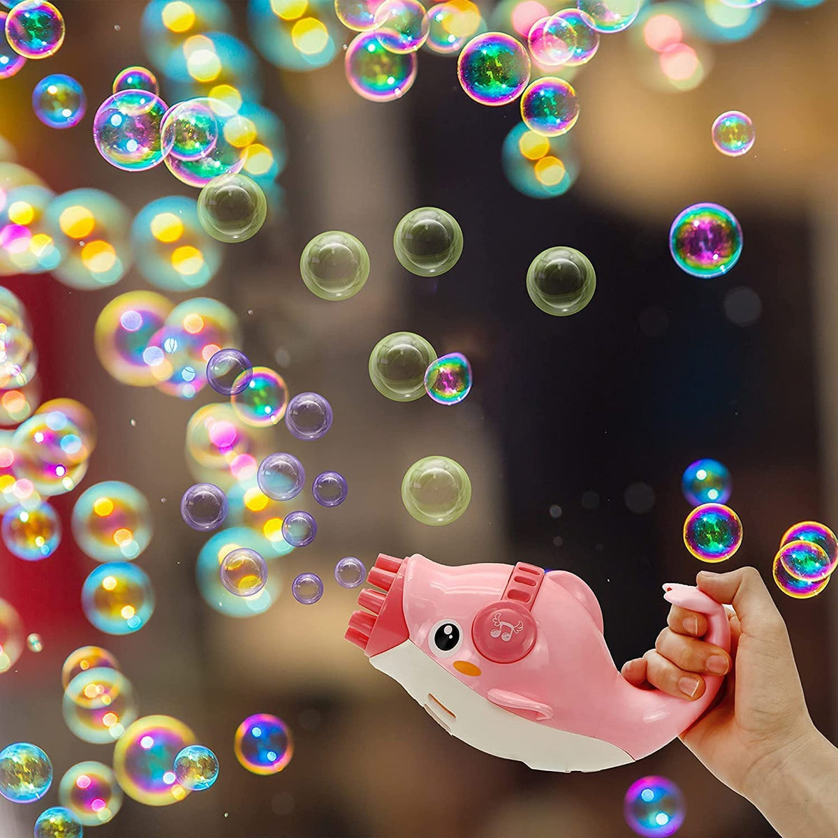 Electric Funny Little Dolphin Bubble Machine