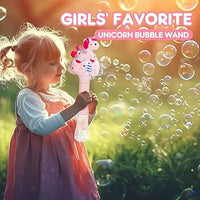 Electric Rainbow Horse Colorful Bubble Stick With Lights