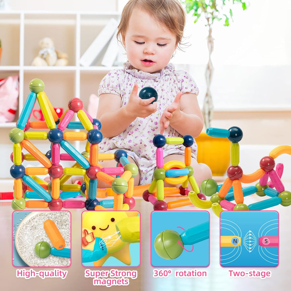 36 Pcs Intelligent Magnetic Construction Set