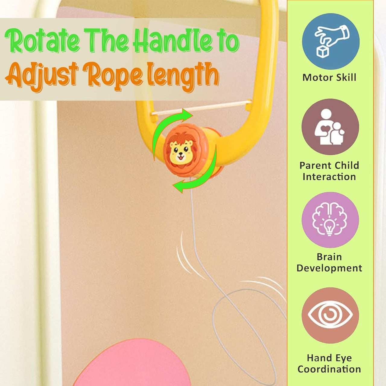 Kids Table Tennis Door Hanging Ball Game