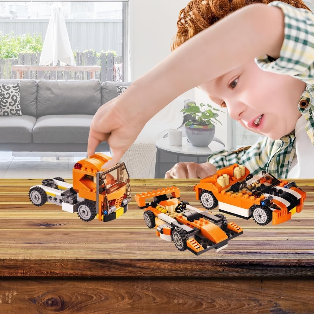 DIY 3in1 Sunset Speeder Lego Bricks Set - 119+Pcs