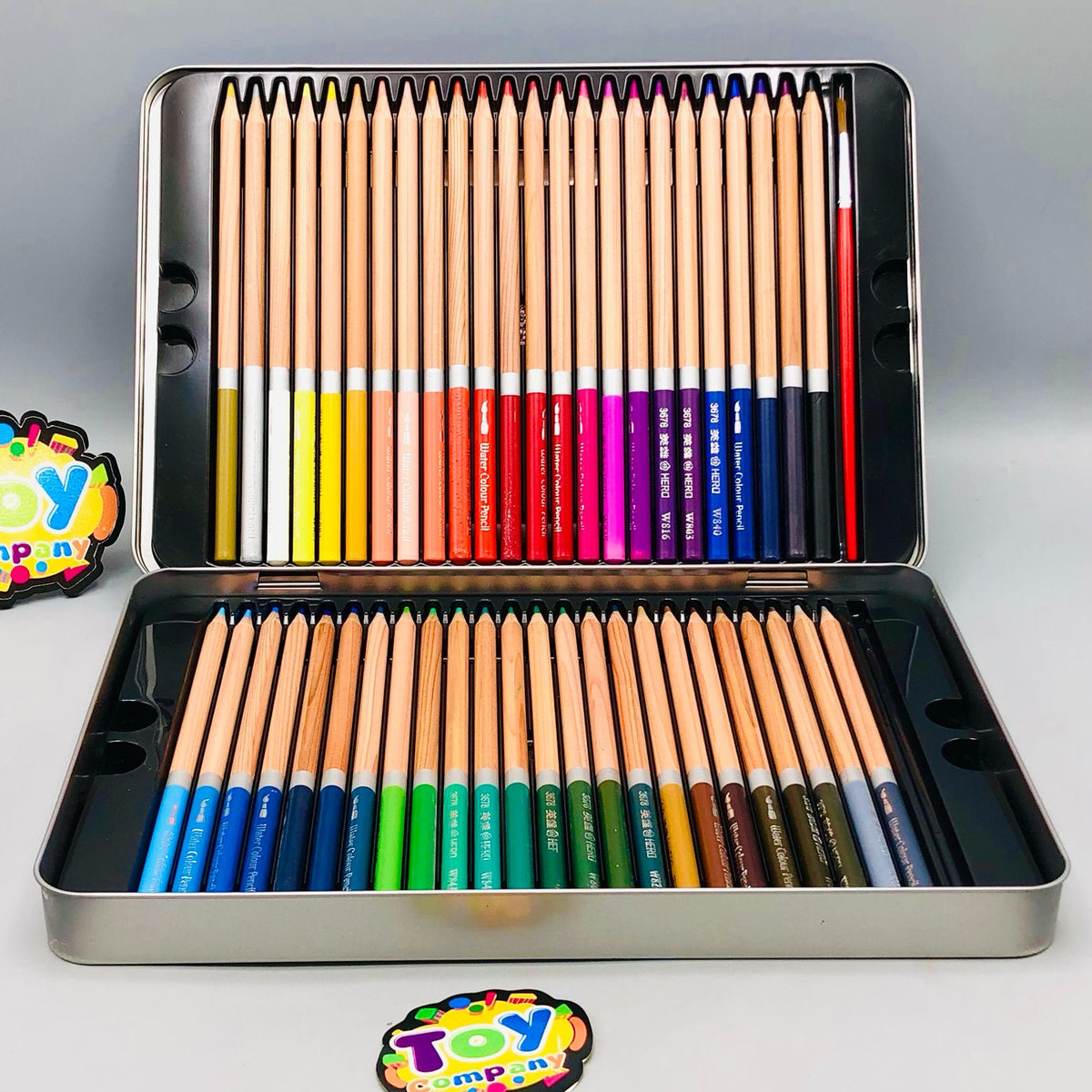 48Pcs Water Color Pencils Set With Tin Box