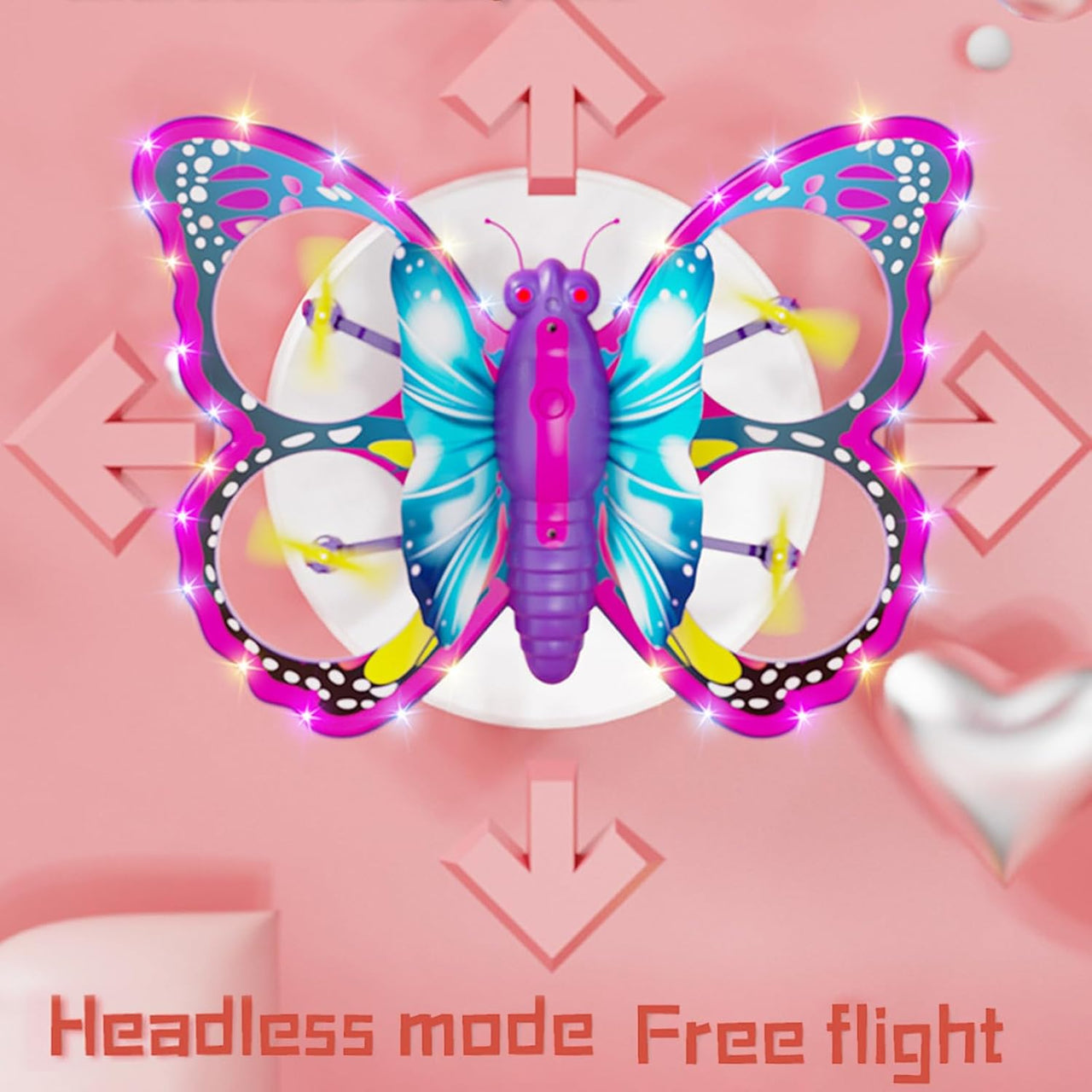 2.4G RC Magic Wand Flying Butterfly With Lights