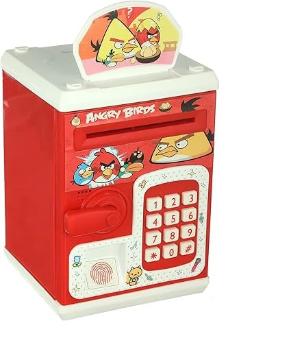 Angry Bird Fingerprint Piggy Bank With Light & Sound