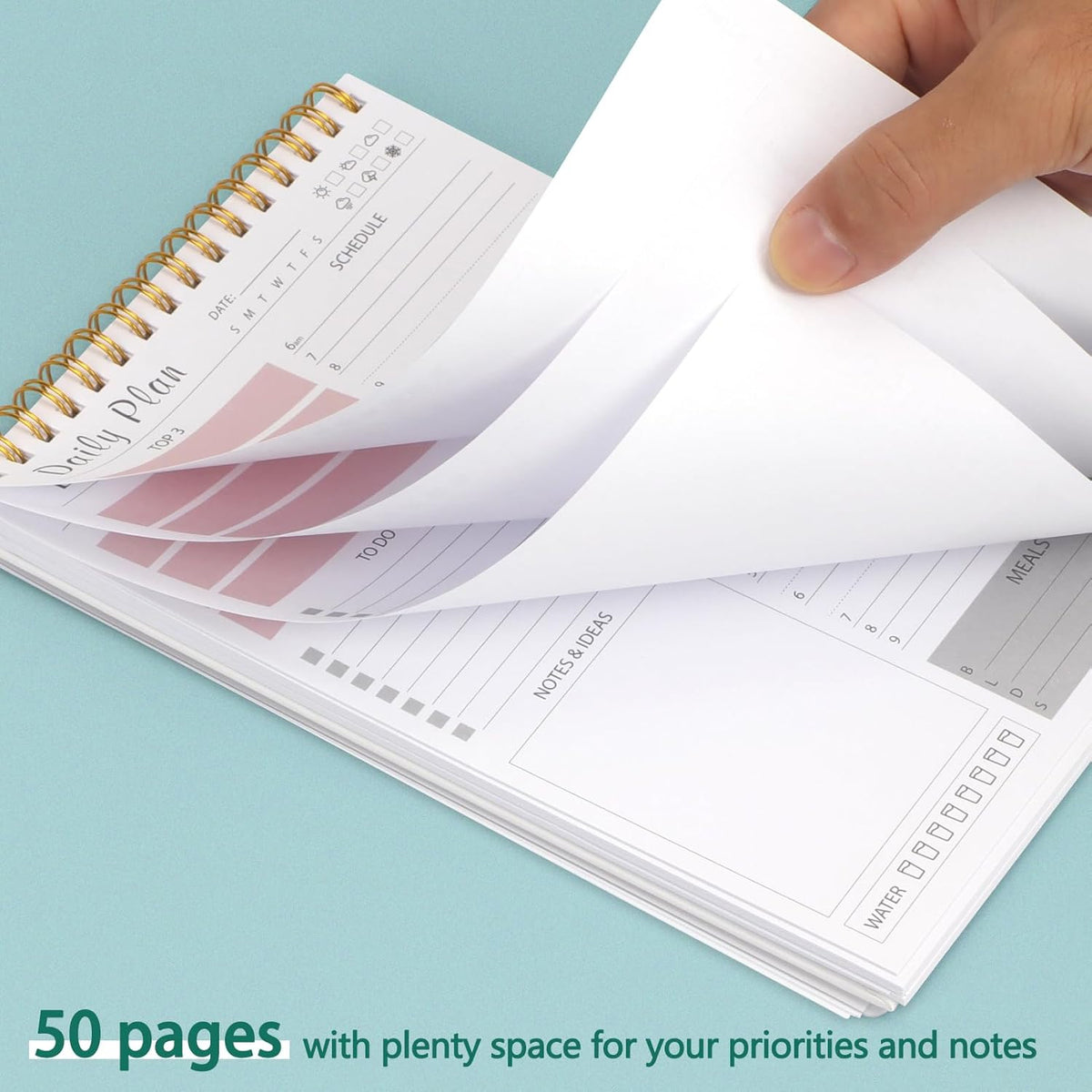 8* Inches 50 Pages Premium Daily Plan Diary