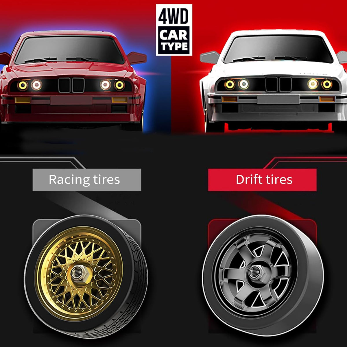 2.4G RC 30Km/h 4WD BMW E30 Drifting Car