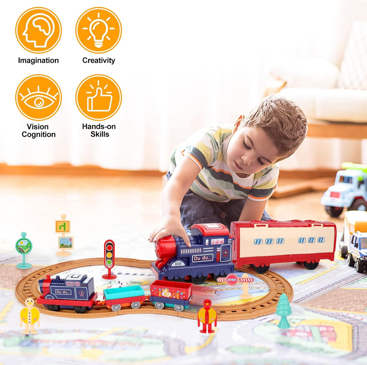 DIY Electric Inertial Storage Railway Train Track Set