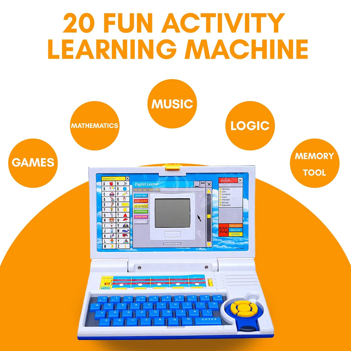 20 Functions Kids English Learner Mouse Control Laptop
