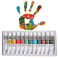 12Pcs Acrylic Color Paint Set With Artist Brush
