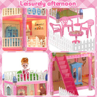 374Pcs L.O.L Villa Doll House Play Set