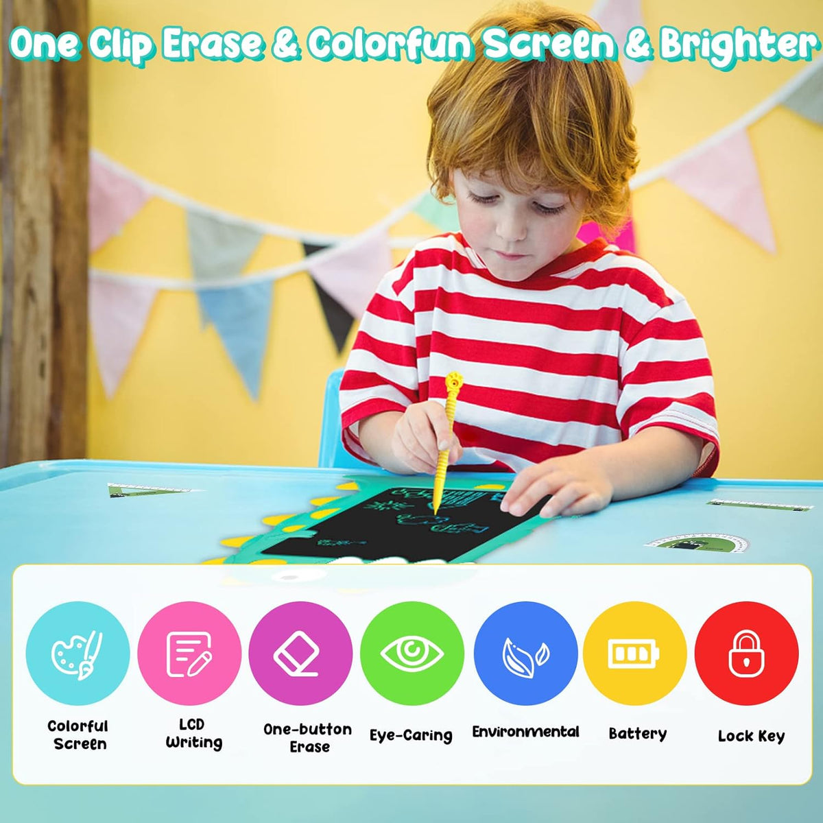 11* Inches Dinosaur LCD Writing Tablet