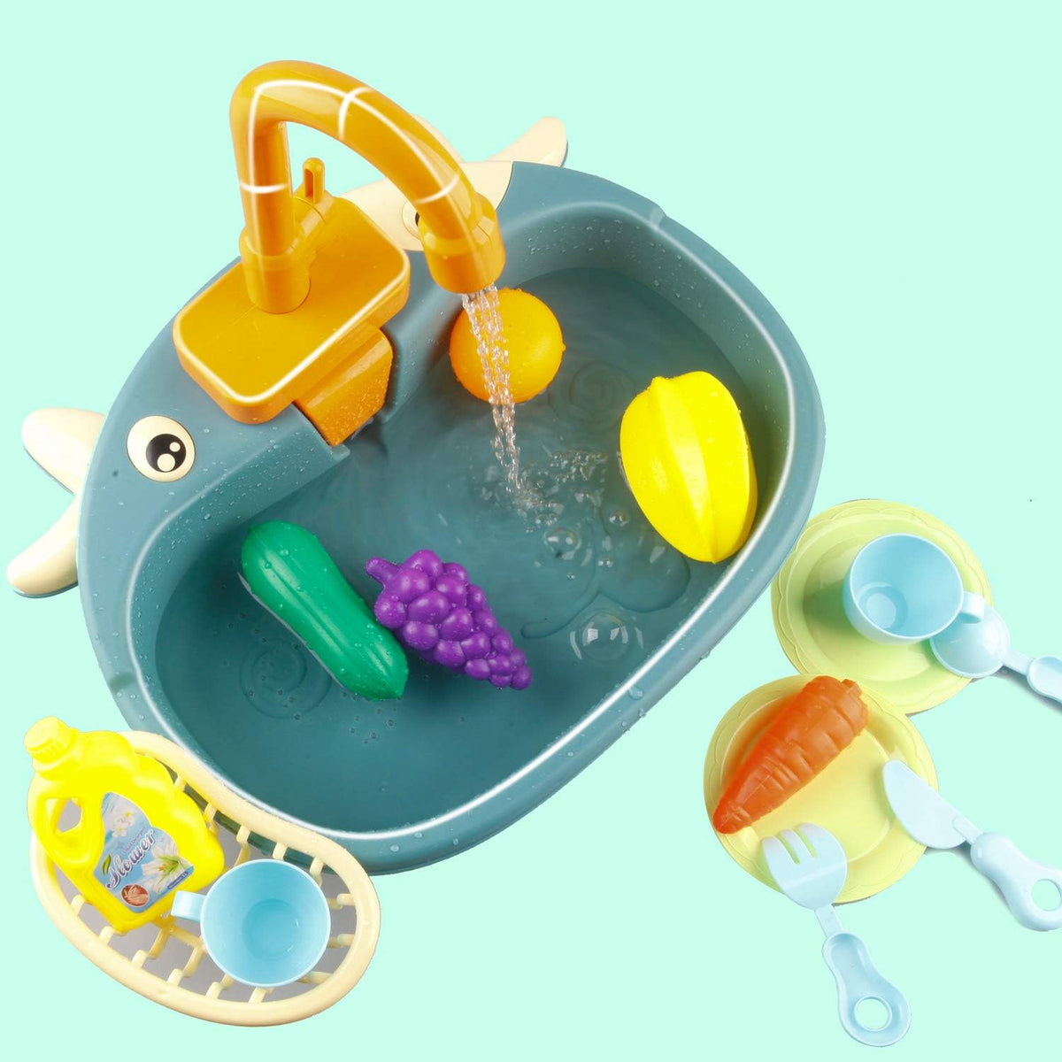 Battery Operated Little Cow Dish Washer