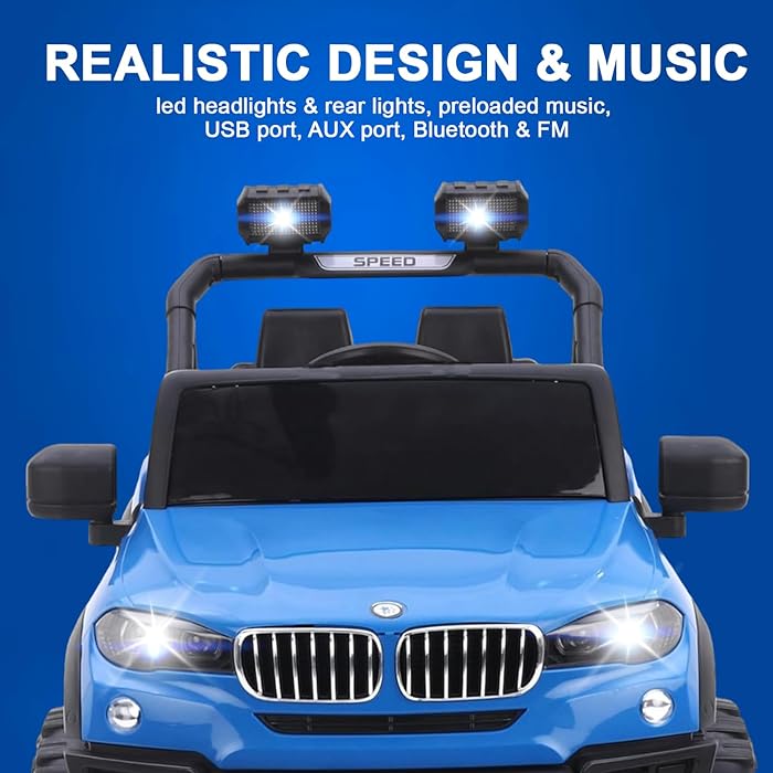 Kids Electric Ride on Jeep Solid Design