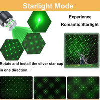 8in1 Rechargeable 303 Type Green Laser Pointer