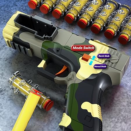 Manual Toy Gun Glock With 18Pcs Foam Darts Bullets