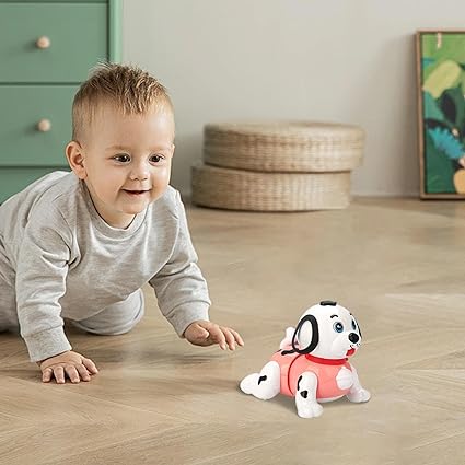 Electric Crawling Dog With Light & Sound