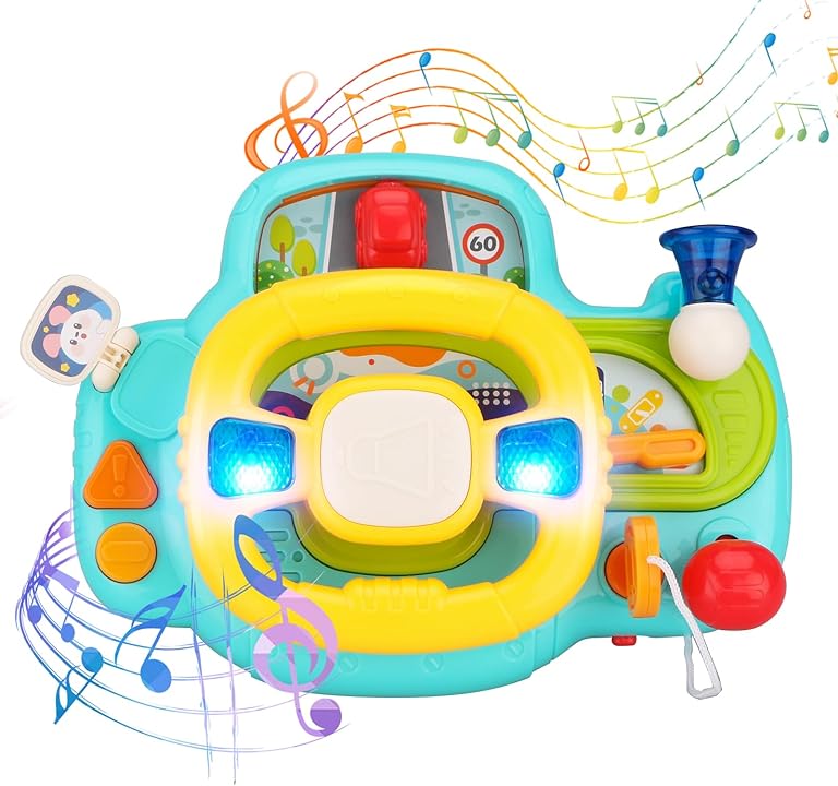 Huanger Musical Steering Wheel With Light & Music