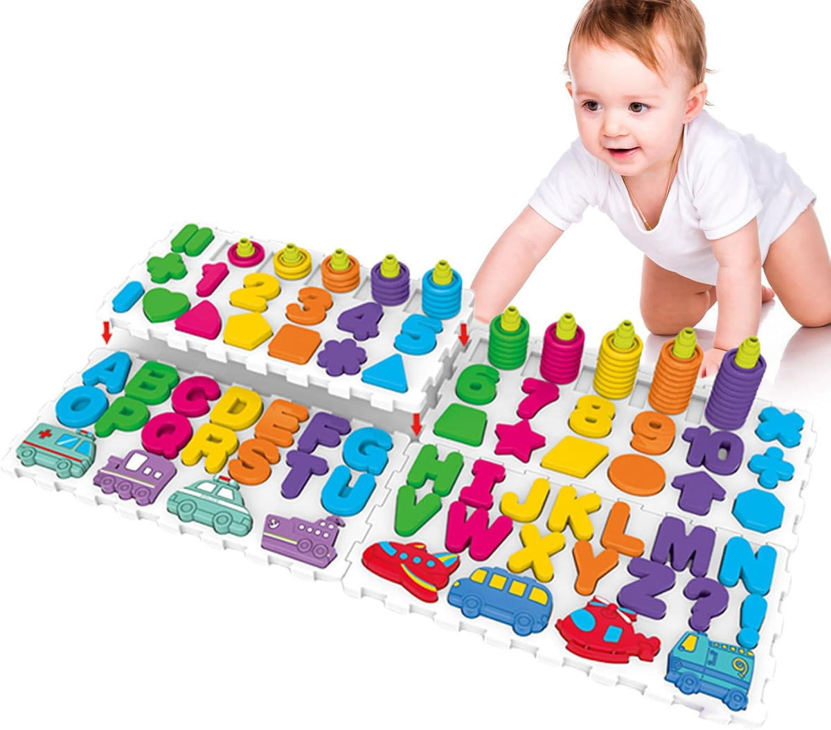 4in1 Kids Number & Letter Learning Board