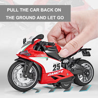 1:12 Diecast Pullback Heavy Model Bike - Assortment