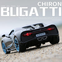 1:32 Diecast Bugatti Chiron With Acrylic Display Box - Black