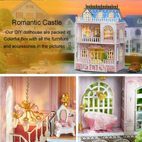 DIY Miniature Romantic Castle With LED Lights