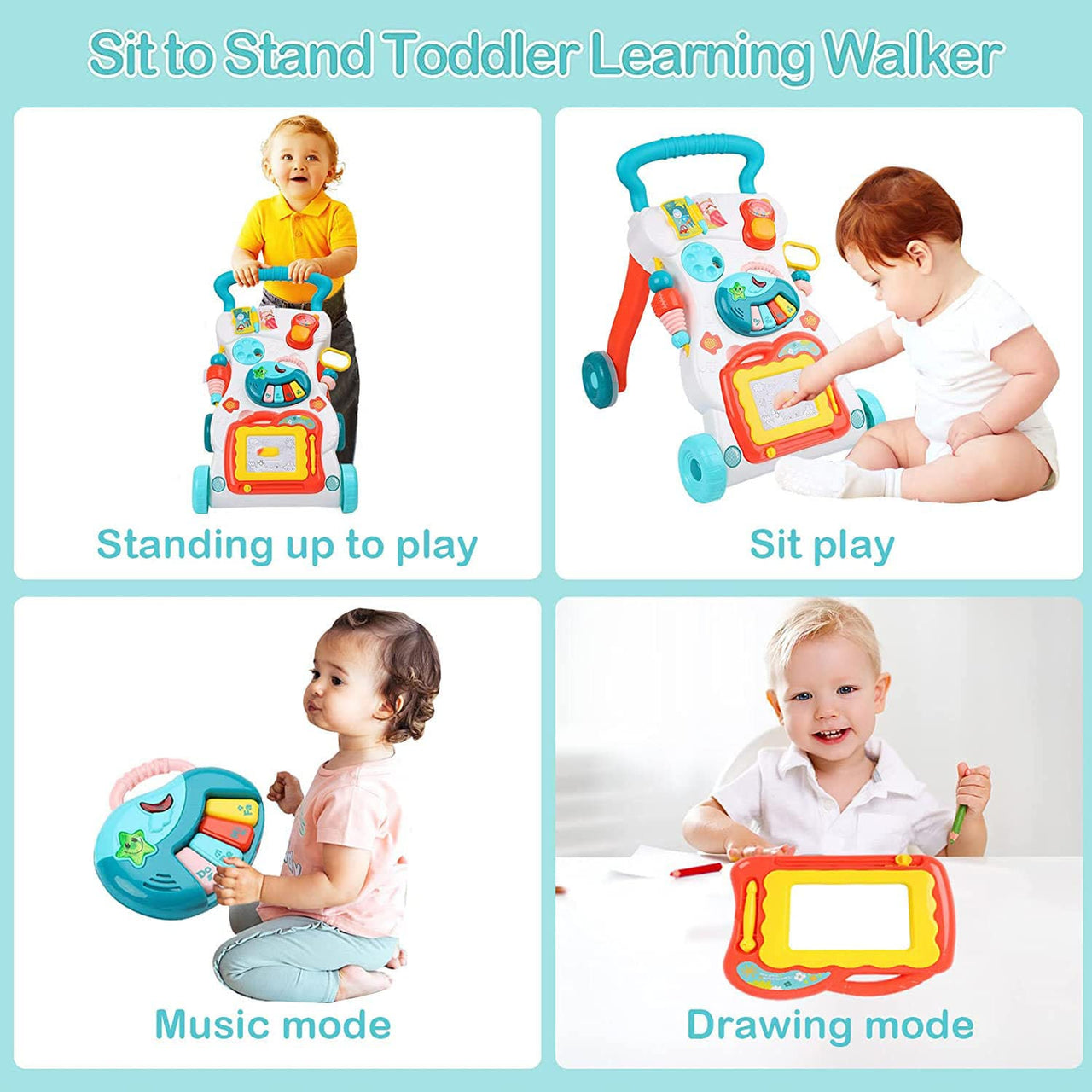 Huanger Musical Walker With Gadgets For Baby