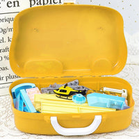 DIY Manual Parking Car Ramp Toy With Suitcase