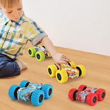 1Pc Inertial Double-Sided Stunt Car