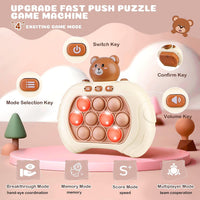 Multi-Modes Electronic Bear Pop Puzzle Game Machine