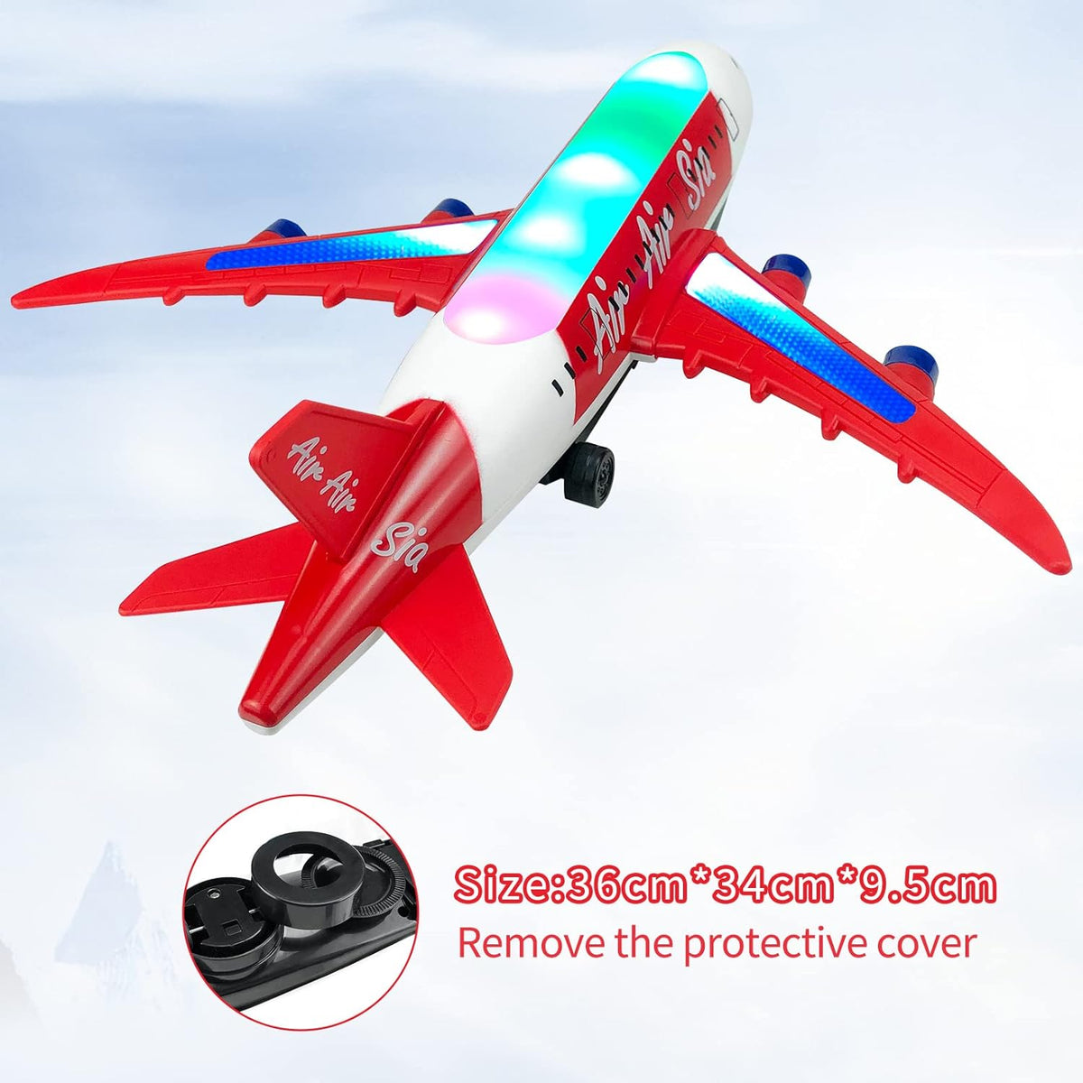 Battery Operated Airliner Toy With Light & Sound