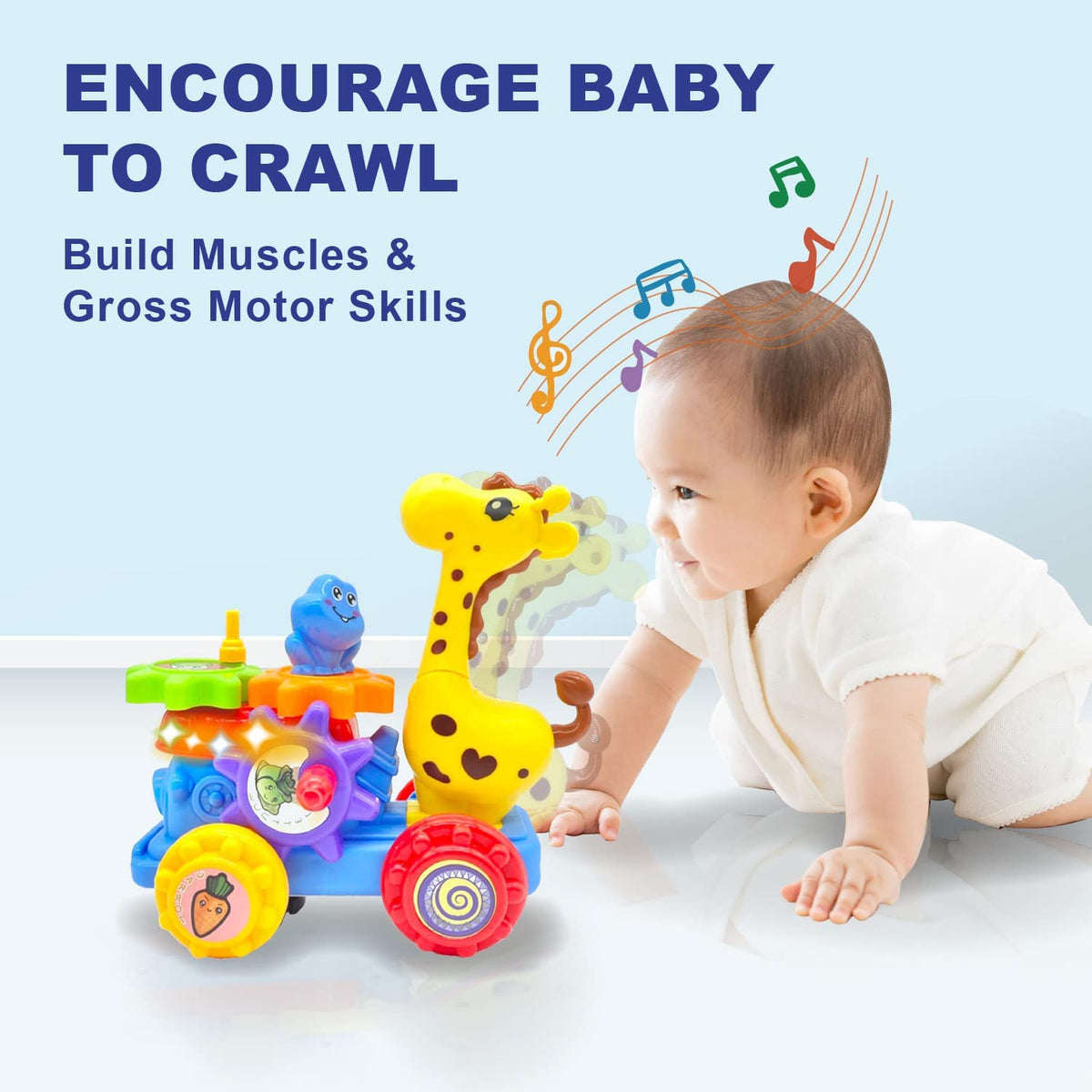 Musical Giraffe Ring Toss Game