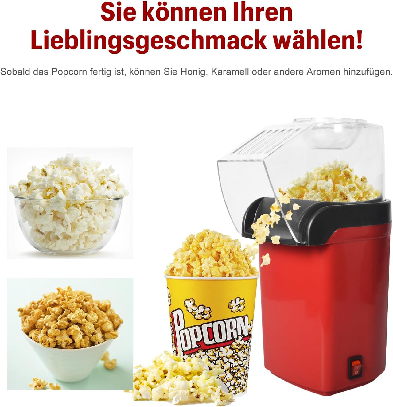Realistic Electric Mini Popcorn Maker Machine