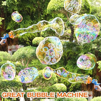 2in1 Electric Dinosaur Colorful Bubble Blowing Gun